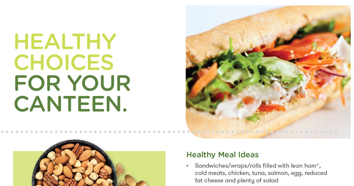 Healthy choices for your canteen Good Sports