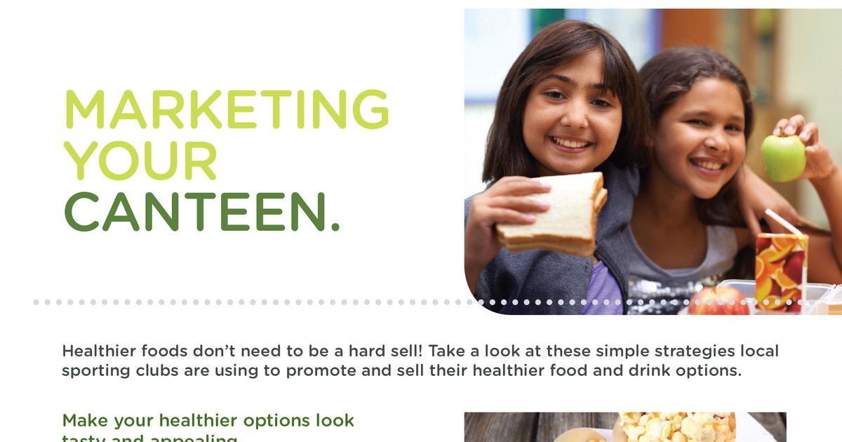 Marketing your canteen Fact sheet Good Sports